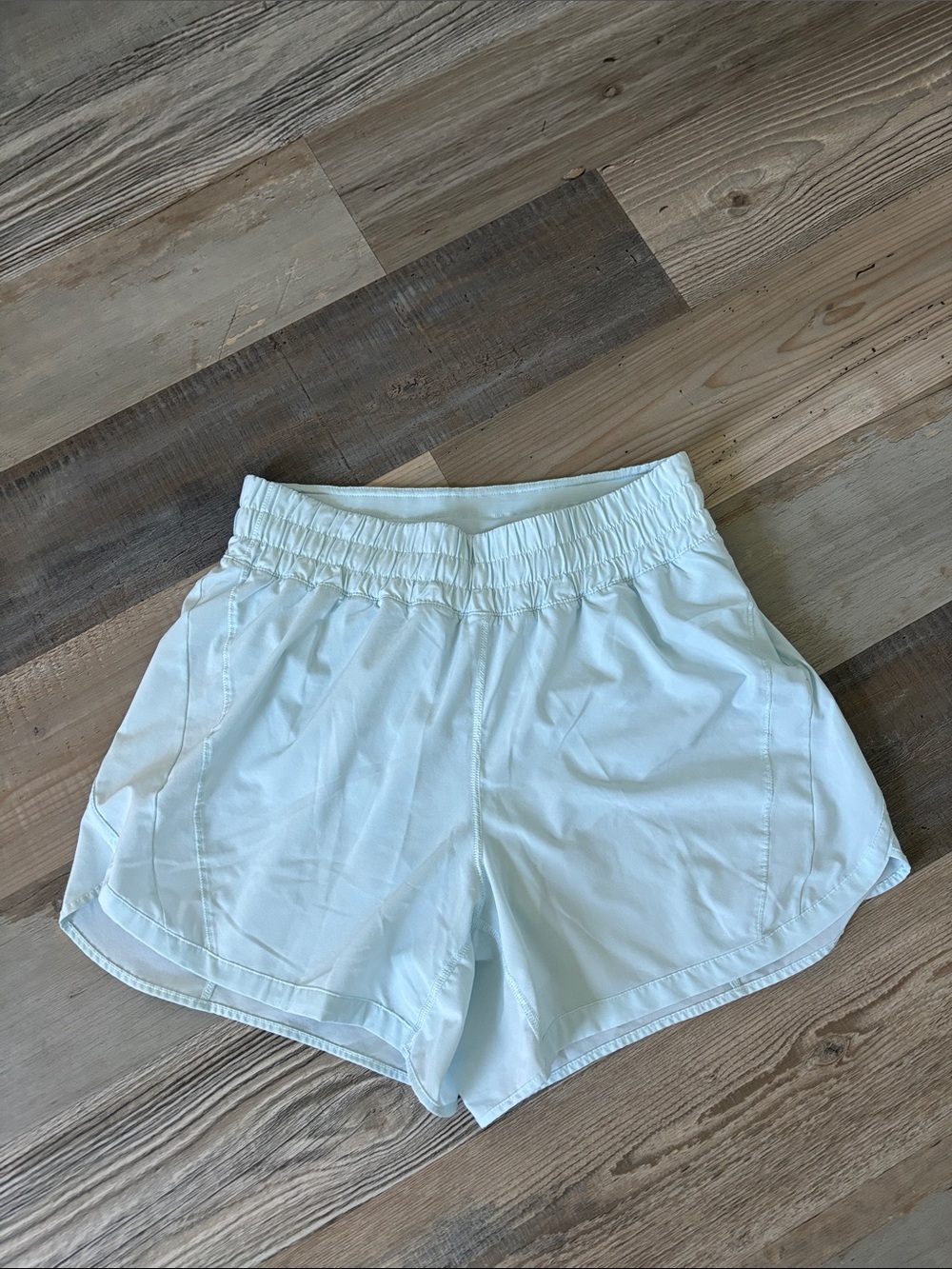 Blue Lulu Women's Athletic Shorts with Elastic Waist